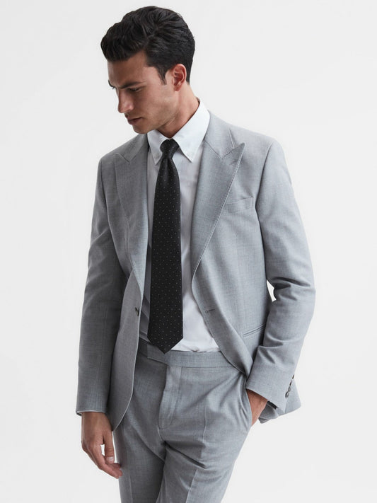 Polka Dot Silk Tie Black | Mens