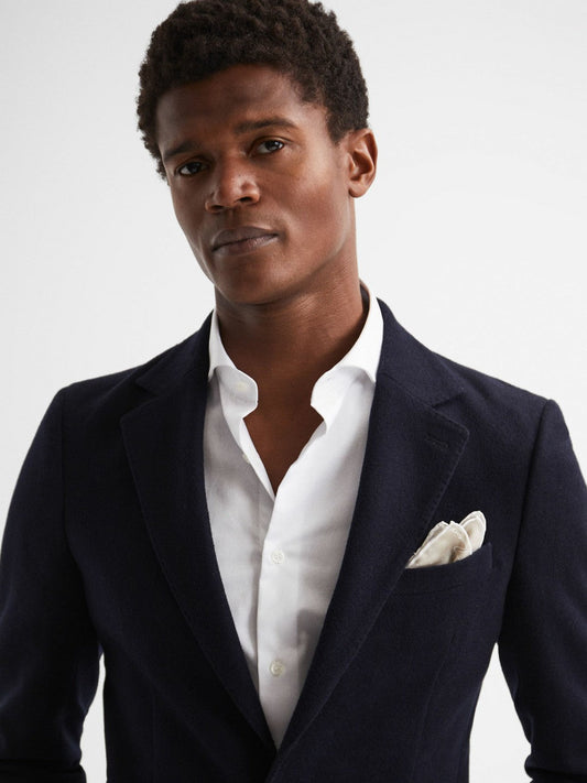 Polka Dot Silk Pocket Square Stone | Mens