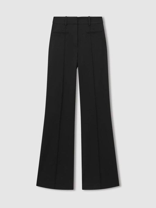 High Rise Flared Trousers Black | Womens