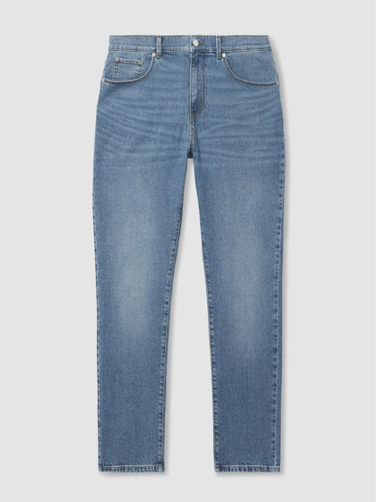 Straight-Leg Jeans Mid Blue Wash | Mens
