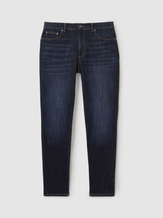 Cotton-Stretch Slim-Fit Jeans Indigo Blue Wash | Mens