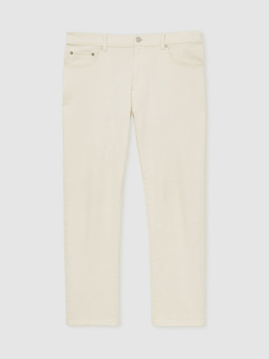 Straight-Leg Jeans White | Mens