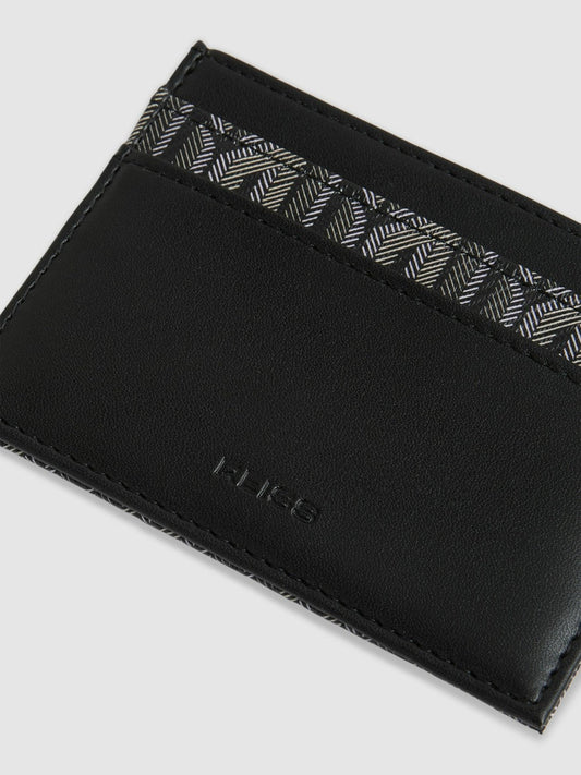 Monogram Canvas Card Holder Black | Mens