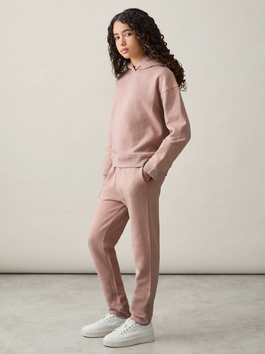 13-14 yrs Cotton-Blend Hoodie And Joggers Set Mink | Children
