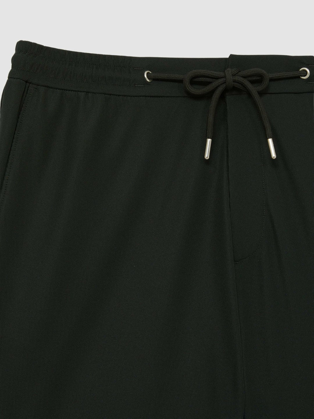 Textured Drawstring Shorts Dark Green | Mens