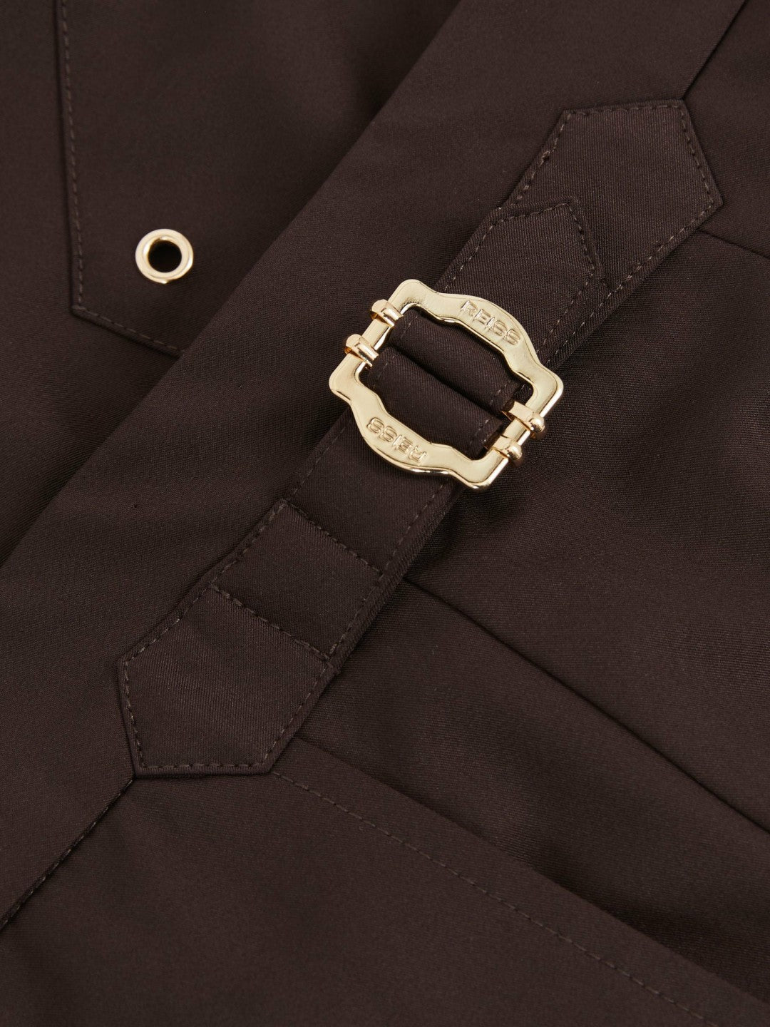 Side-Adjuster Swim Shorts Chocolate Brown | Mens