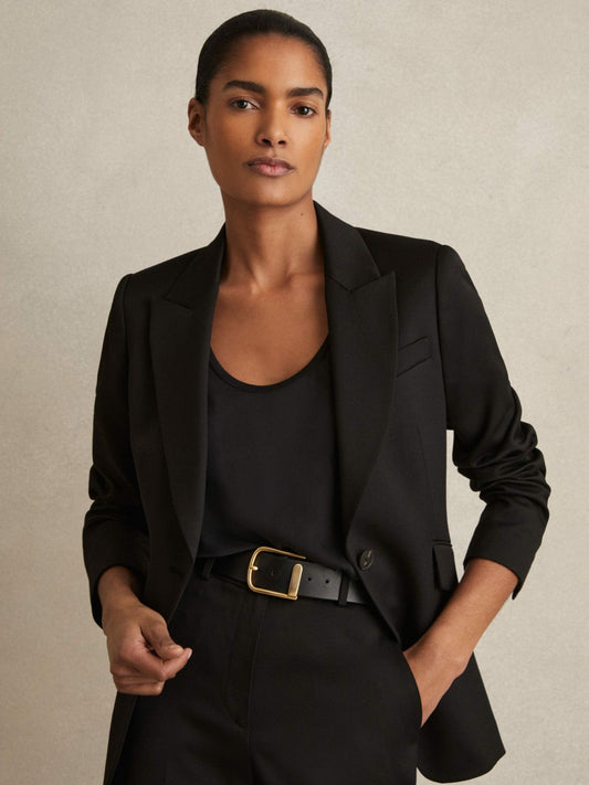Leather Half Keeper Belt Black | Womens