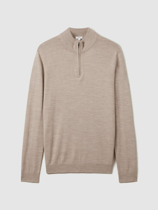 Merino Wool Half-Zip Jumper | Mens
