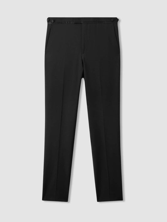 Modern Fit Tuxedo Trousers Black | Mens