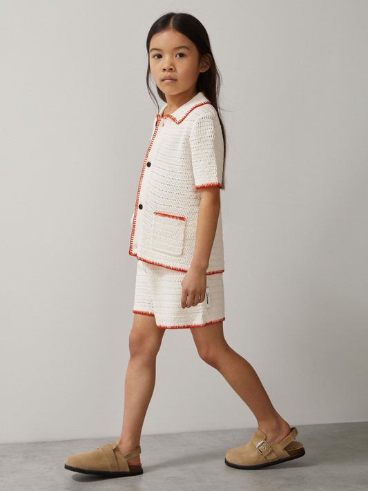 13-14 yrs McLaren F1 Team Crochet Shorts Off White/Orange | Children