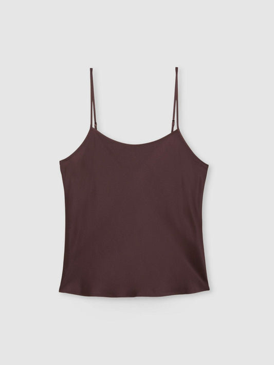 Silk Cami Top Burgundy | Womens