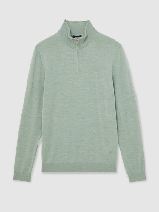 Merino Wool Half-Zip Jumper | Mens