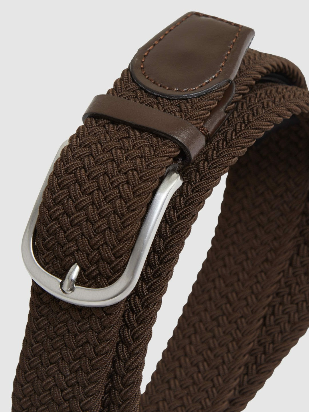 Basket Weave Belt Dark Brown | Mens