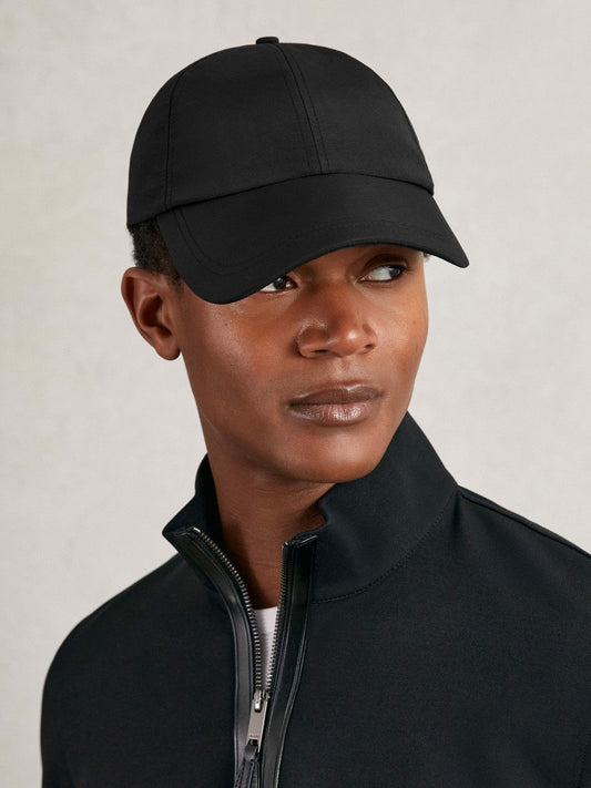 Embroidered-Logo Tech Baseball Cap Black | Mens