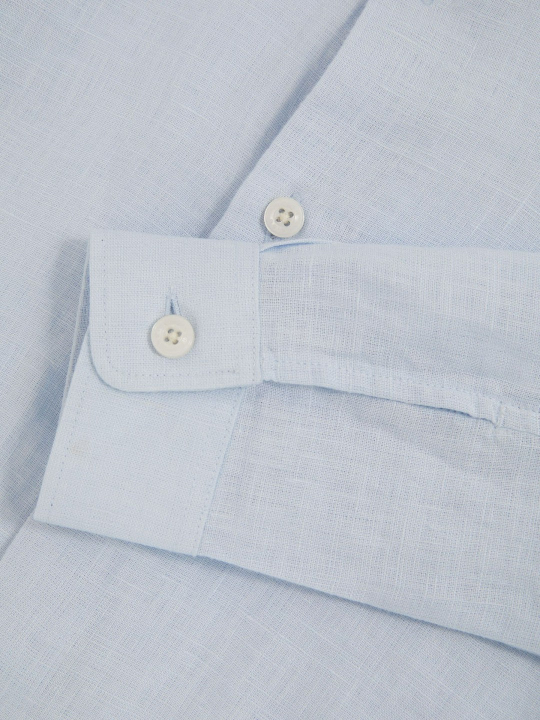 13-14 yrs Linen Cutaway Collar Shirt Pale Blue | Children