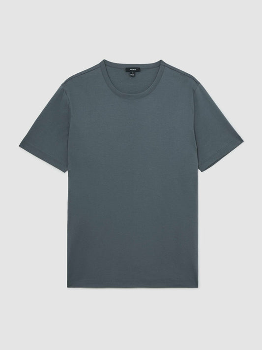 Airwater-Cotton Crew-Neck T-Shirt Airforce Blue | Mens