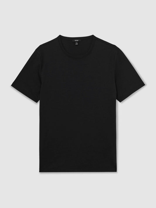 Airwater-Cotton Crew-Neck T-Shirt Black | Mens