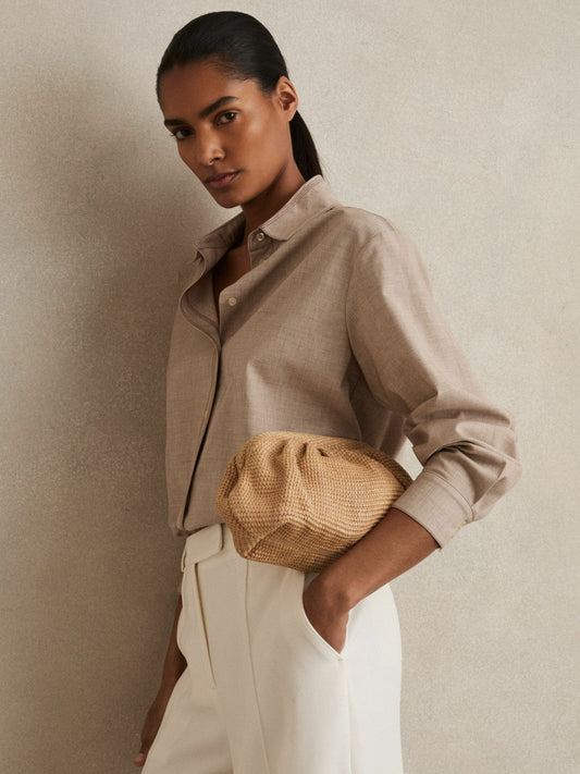 Raffia Clutch Bag Natural | Womens