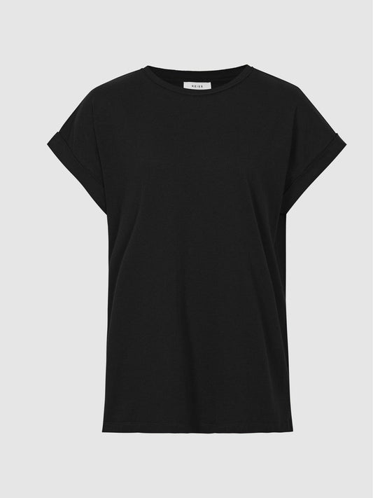 Cotton-jersey T-shirt Black | Womens