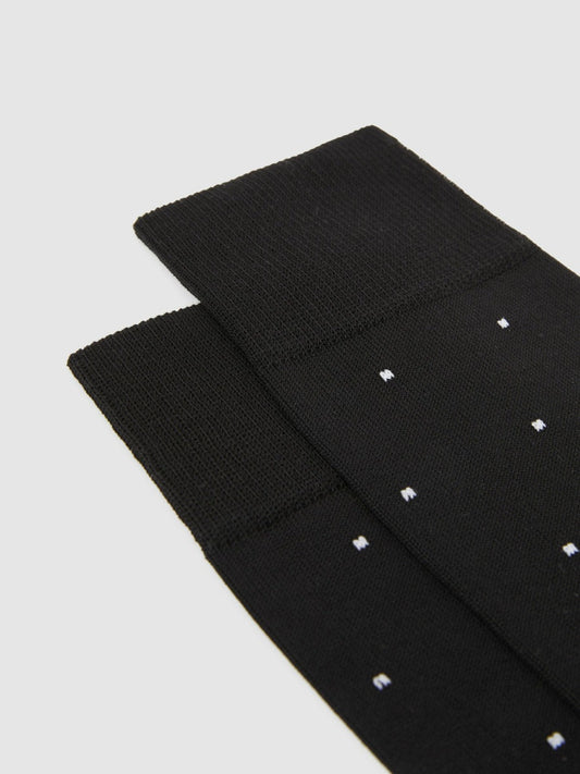 Polka Dot Socks Black | Mens
