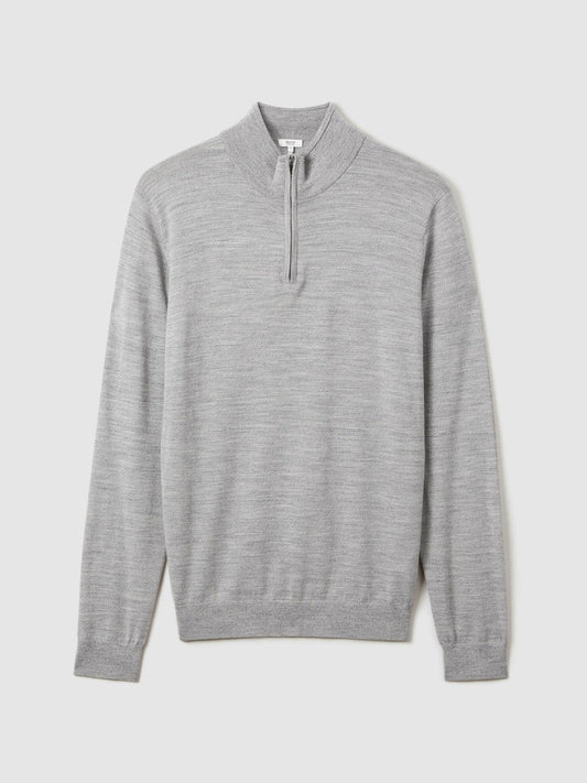 Merino Wool Half-Zip Jumper | Mens