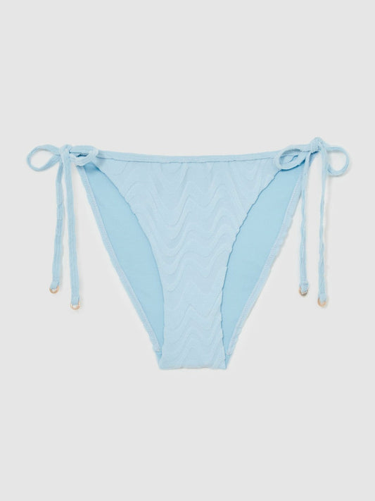 Textured Wave Bikini Bottoms Blue | Womens