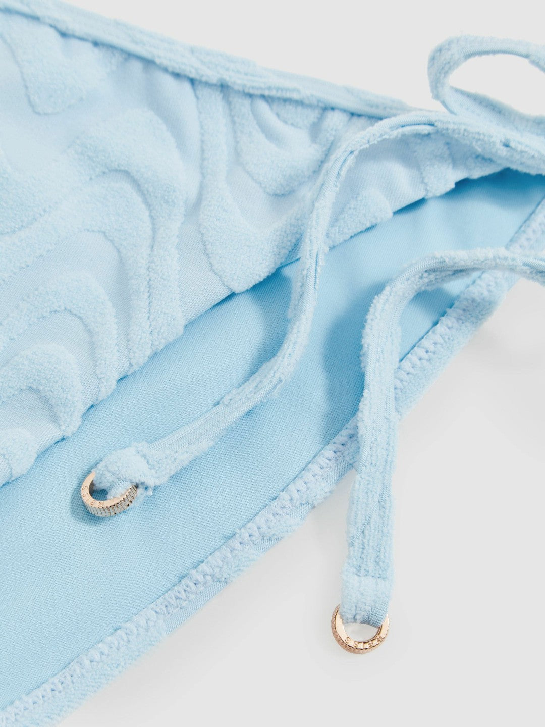 Textured Wave Bikini Bottoms Blue | Womens
