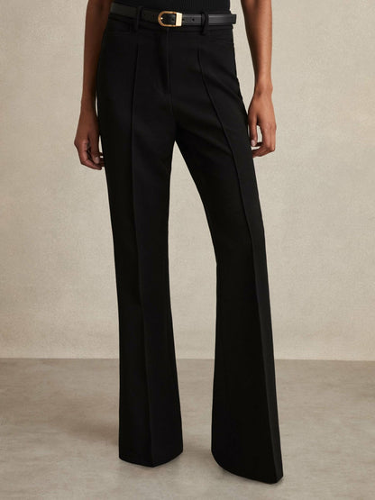 Petite Flared Suit Trousers Black | Womens