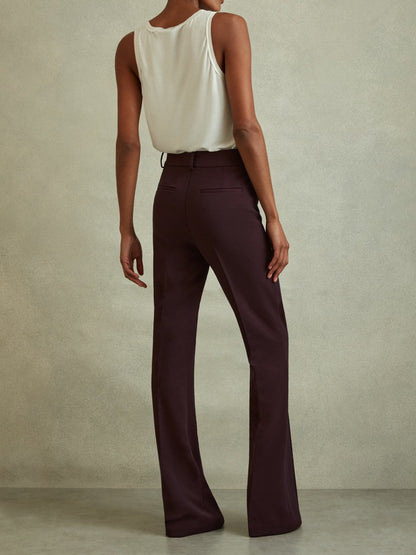 Flared Suit Trousers Berry | Womens