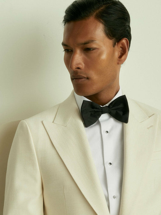 Grosgrain Silk Bow Tie Black | Mens
