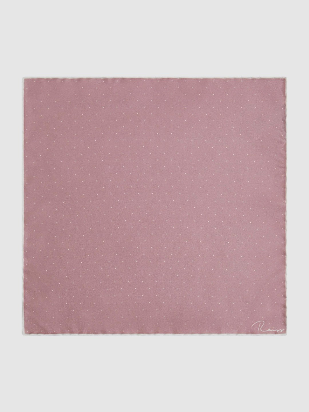 Polka Dot Silk Pocket Square Pink | Mens