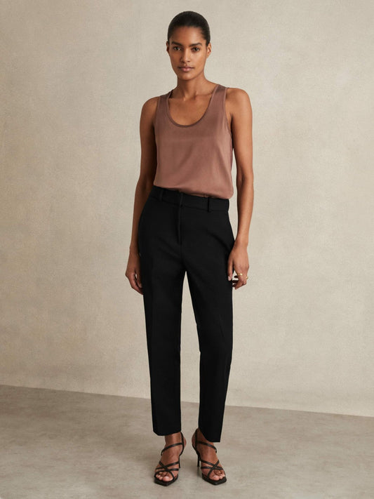 Petite Slim Fit Suit Trousers Black | Womens