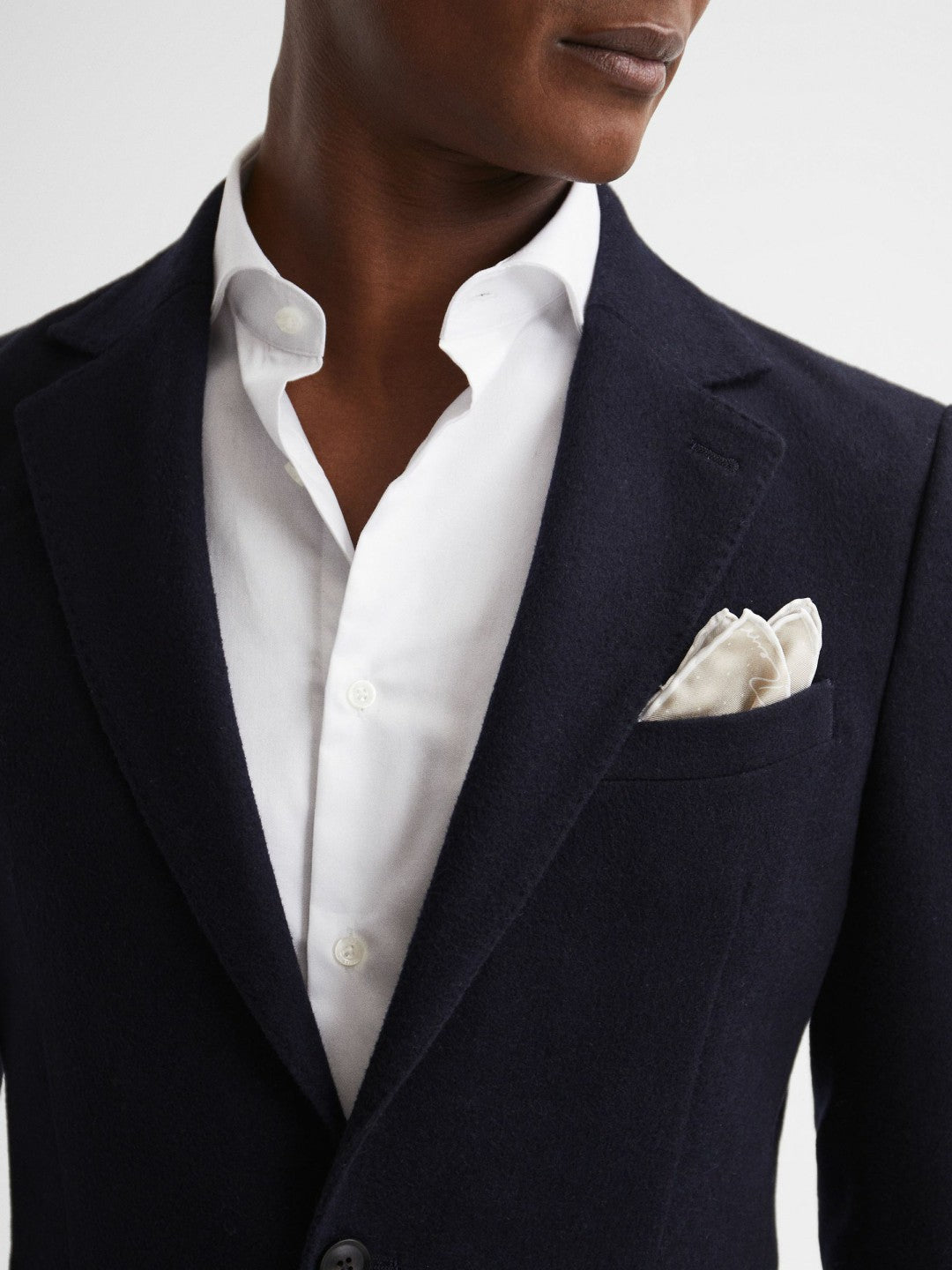 Polka Dot Silk Pocket Square Stone | Mens