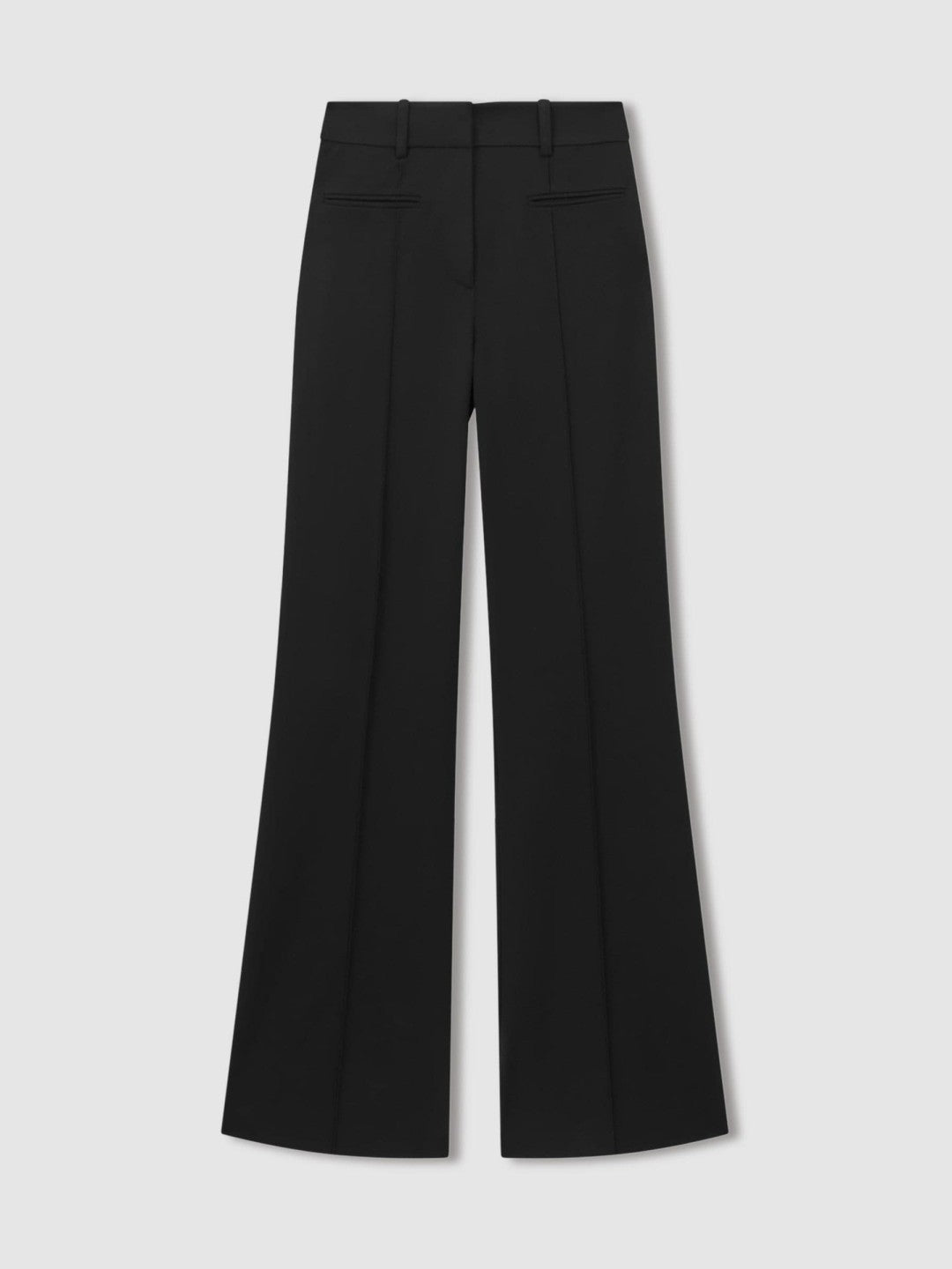 High Rise Flared Trousers Black | Womens