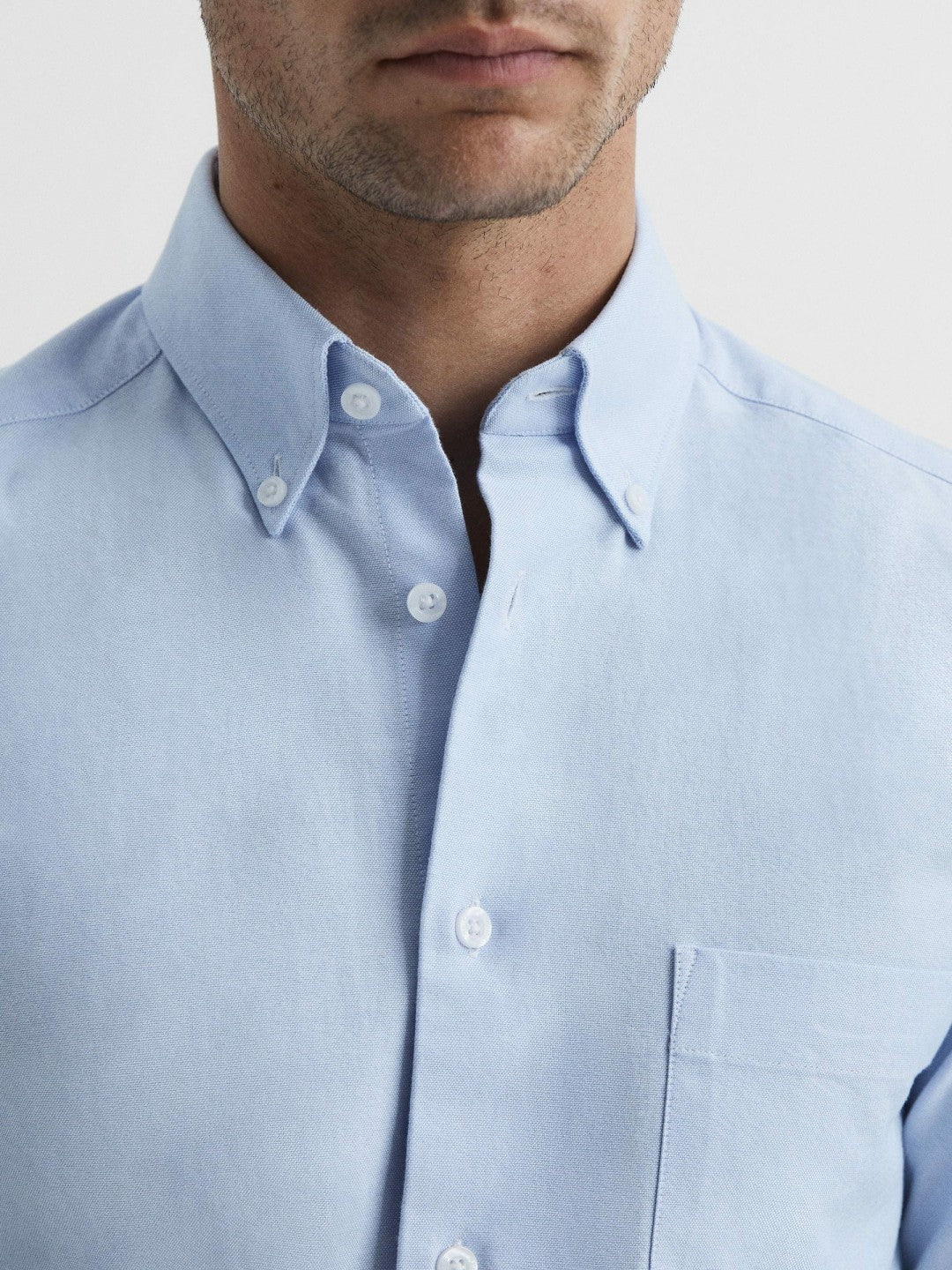 Soft Wash Button Down Oxford Shirt Soft Blue | Mens