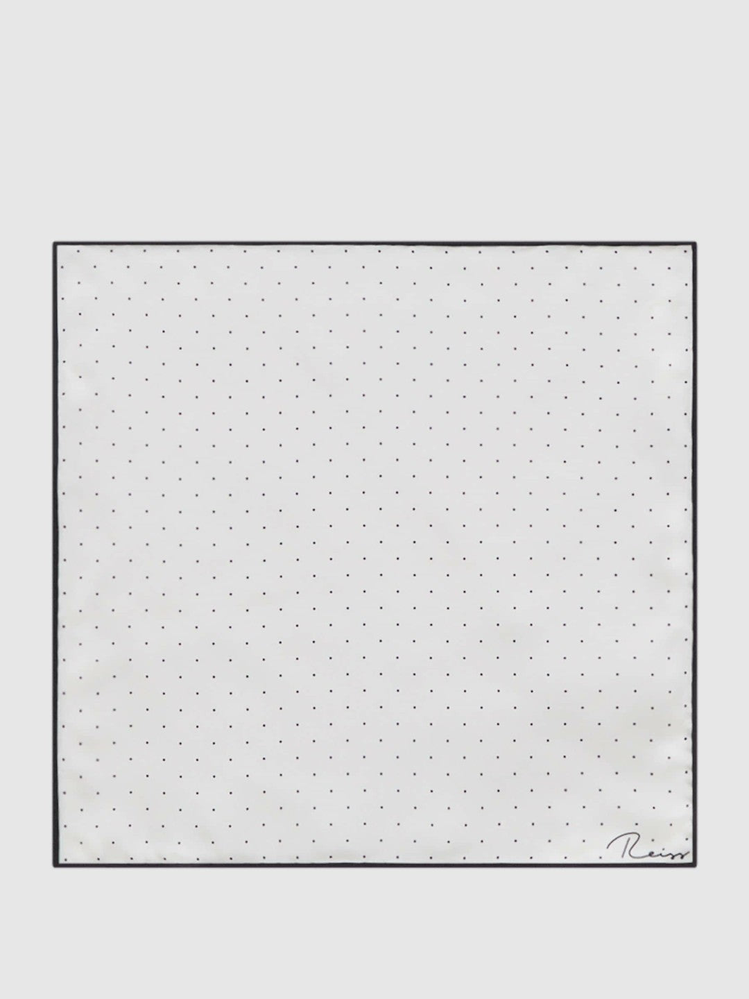 Polka Dot Silk Pocket Square White | Mens