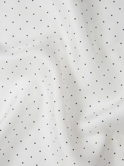 Polka Dot Silk Pocket Square White | Mens