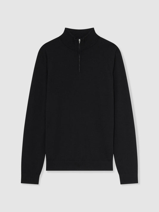 Merino Wool Half-Zip Jumper  | Mens