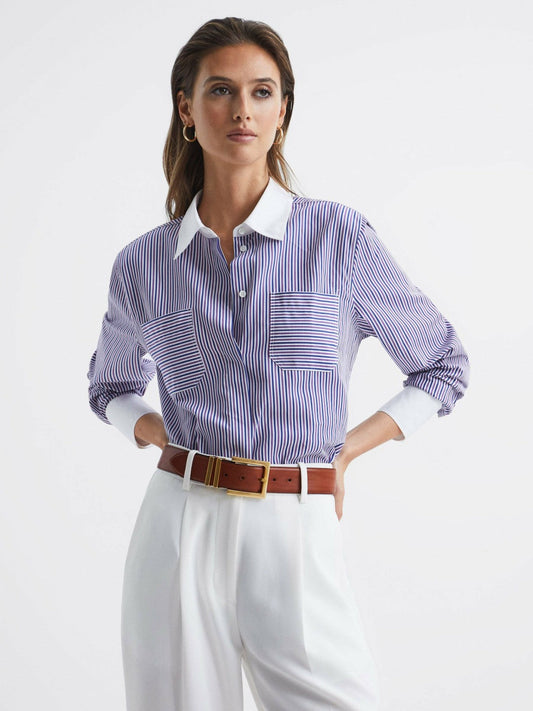 Leather Square Buckle Belt Tan | Womens
