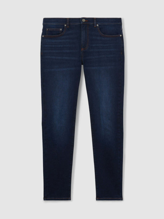 Skinny-Fit Jeans Washed Dark Indigo | Mens