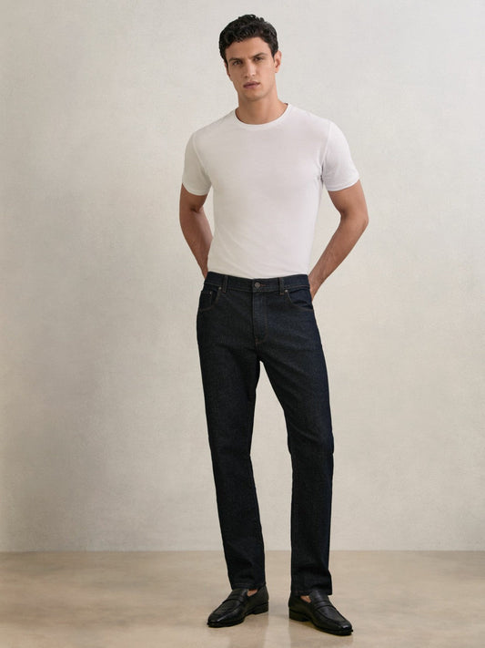 Straight-Leg Jeans Raw Indigo | Mens