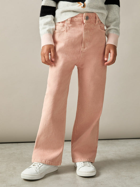 13-14 yrs Wide-Leg Jeans Pink | Children