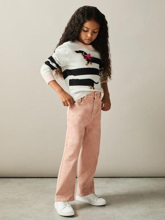 9-13 yrs Wide-Leg Jeans Pink | Children