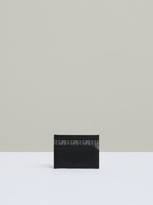 Monogram Canvas Card Holder Black | Mens