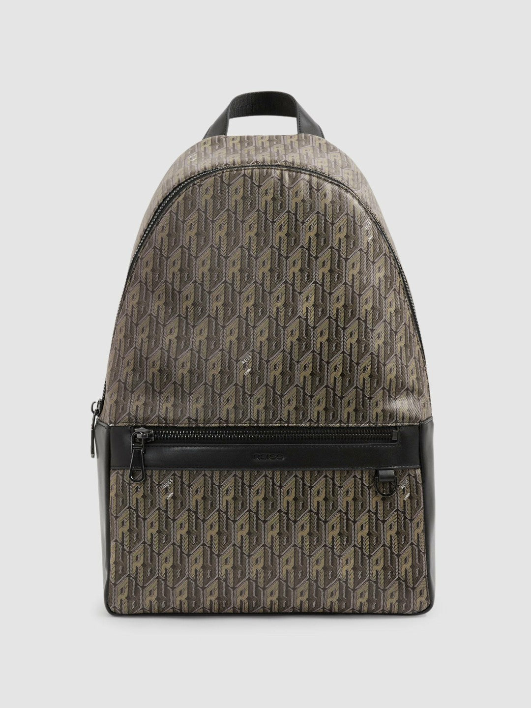 Monogram-Print Coated-Canvas Backpack Grey Multi | Mens