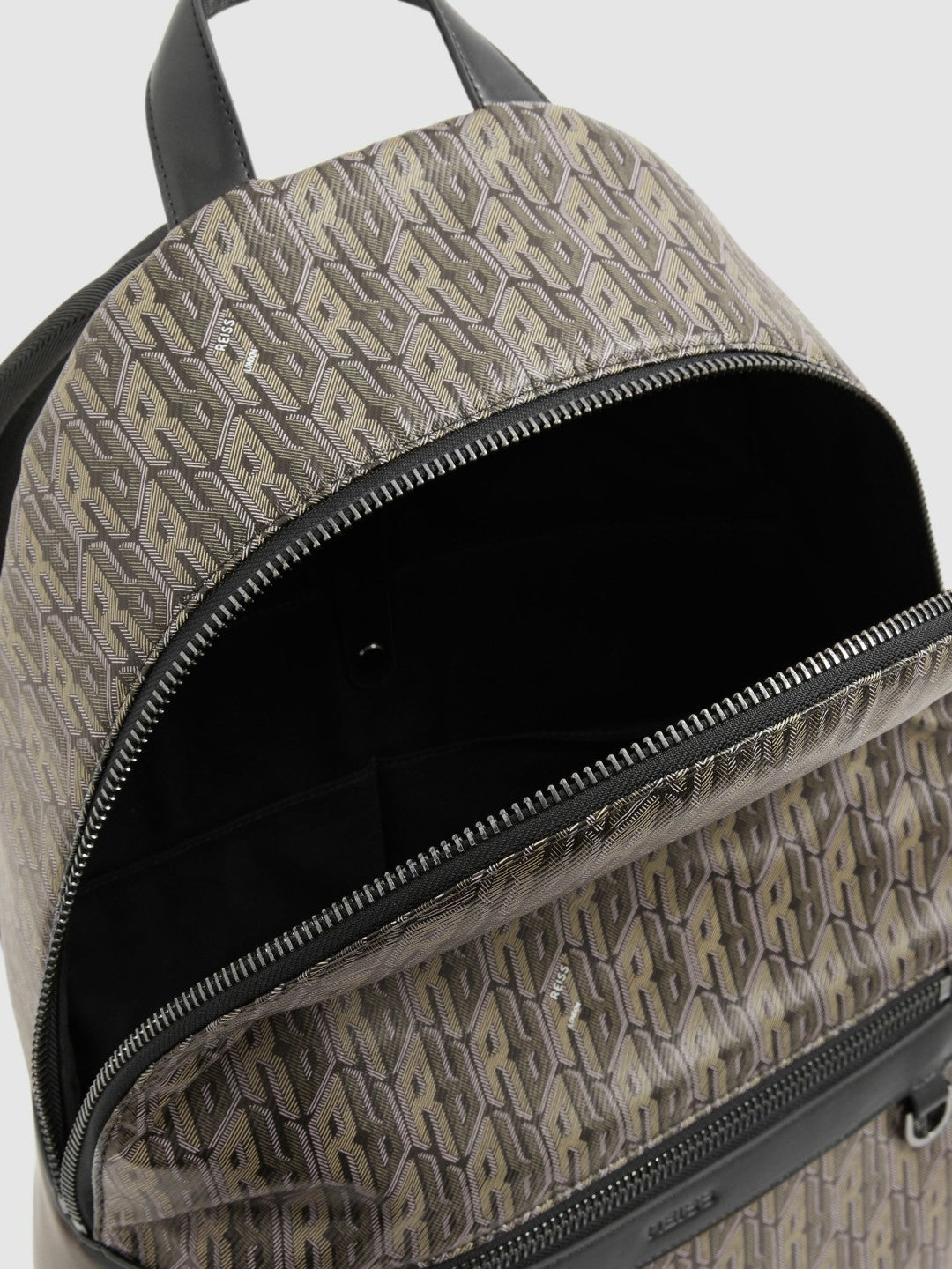 Monogram-Print Coated-Canvas Backpack Grey Multi | Mens