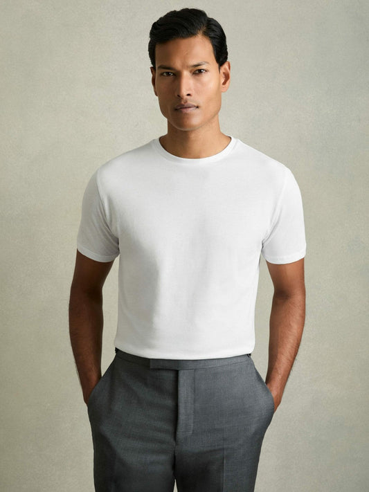 Cotton-Jersey Crew-Neck T-shirts 3 Pack Multi | Mens