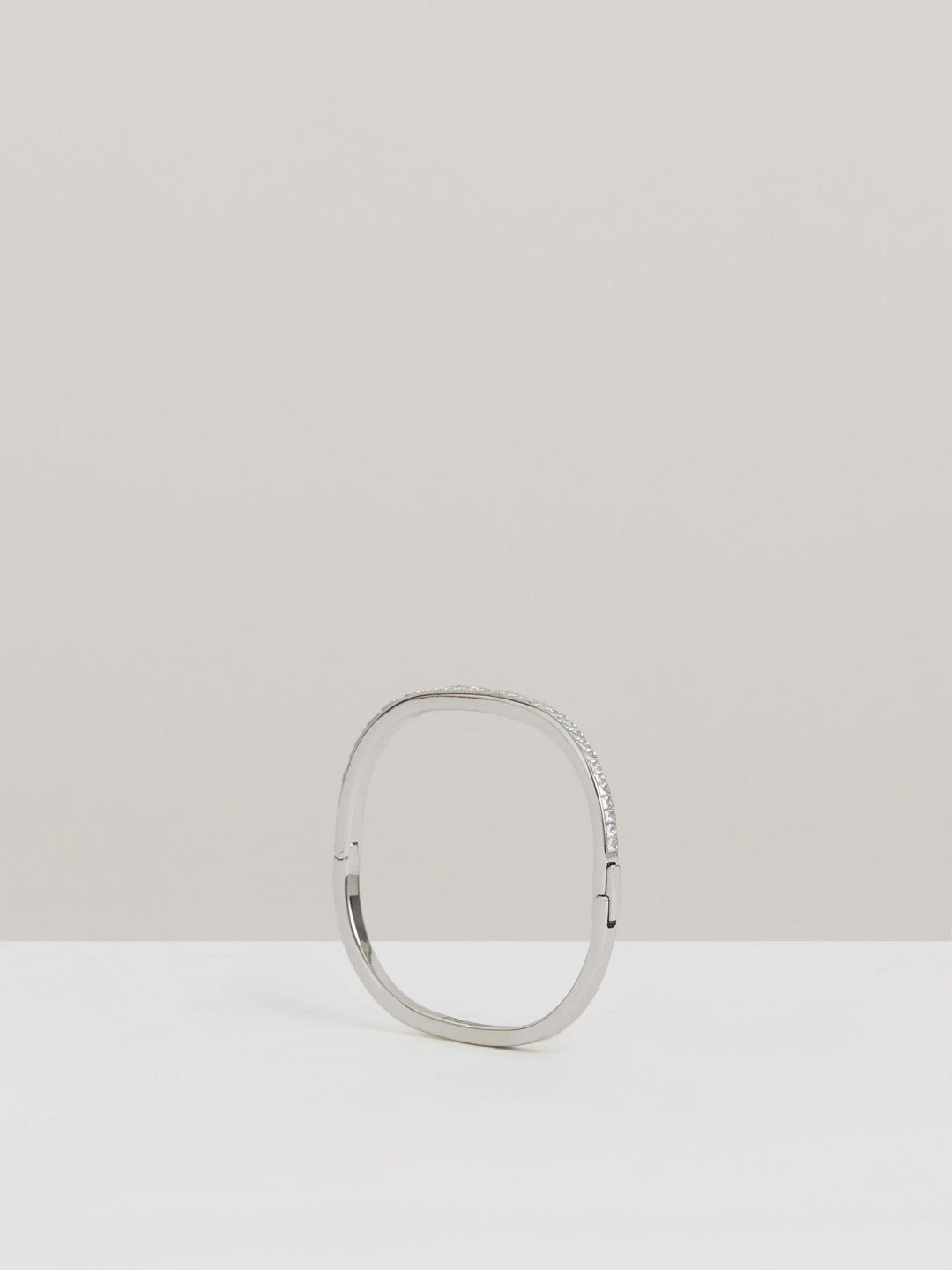 Hinged Crystal Cuff Silver | Womens