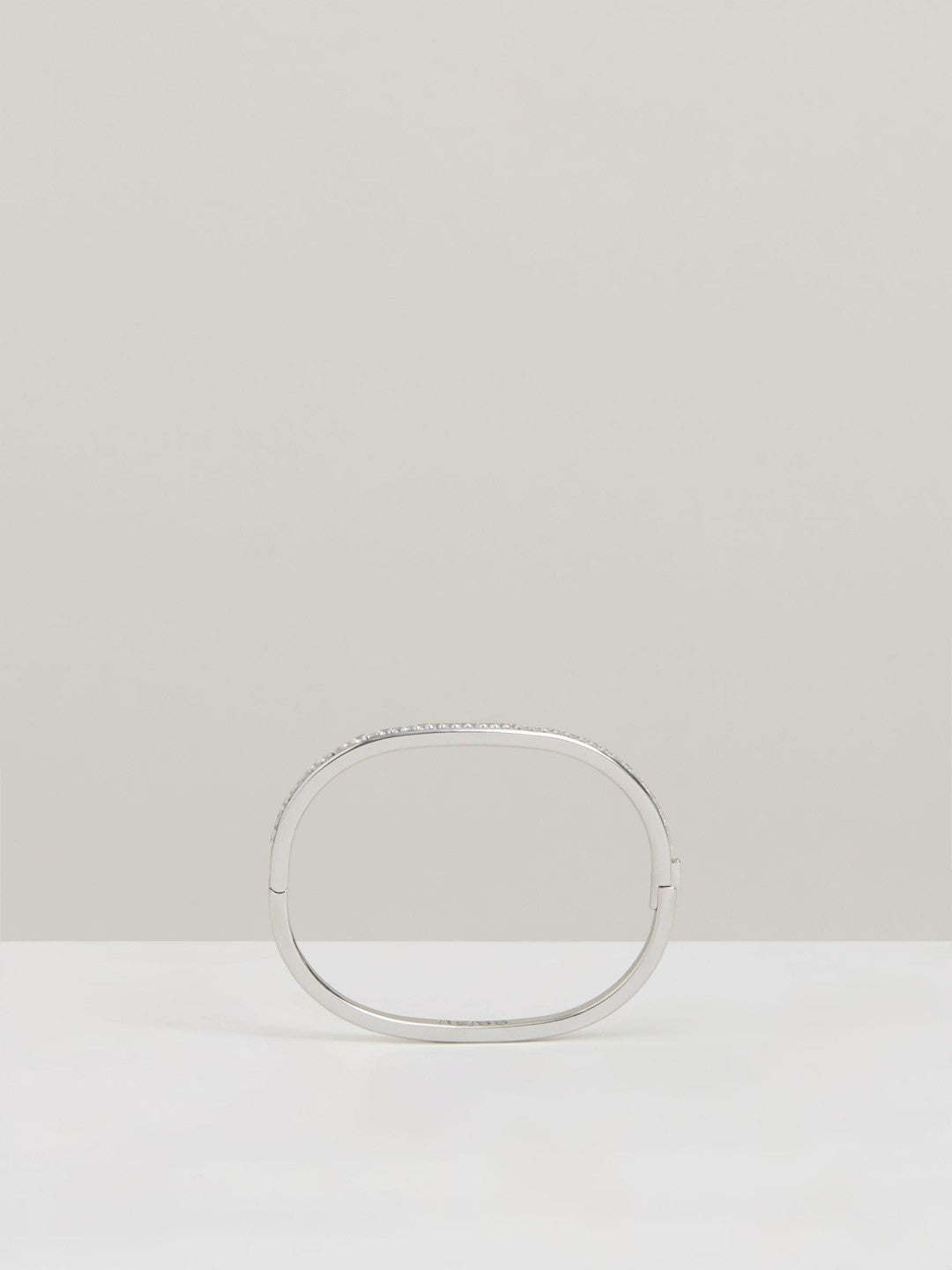 Hinged Crystal Cuff Silver | Womens