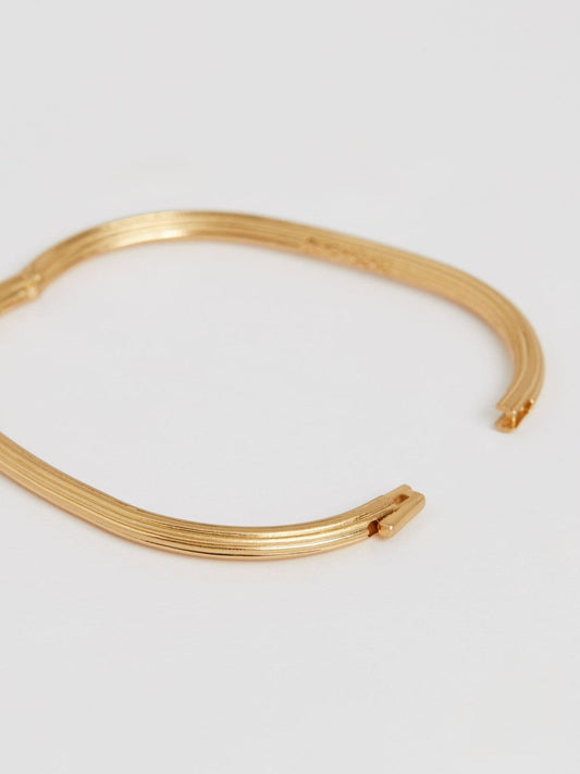 Contour Hinged Cuff Gold | Womens